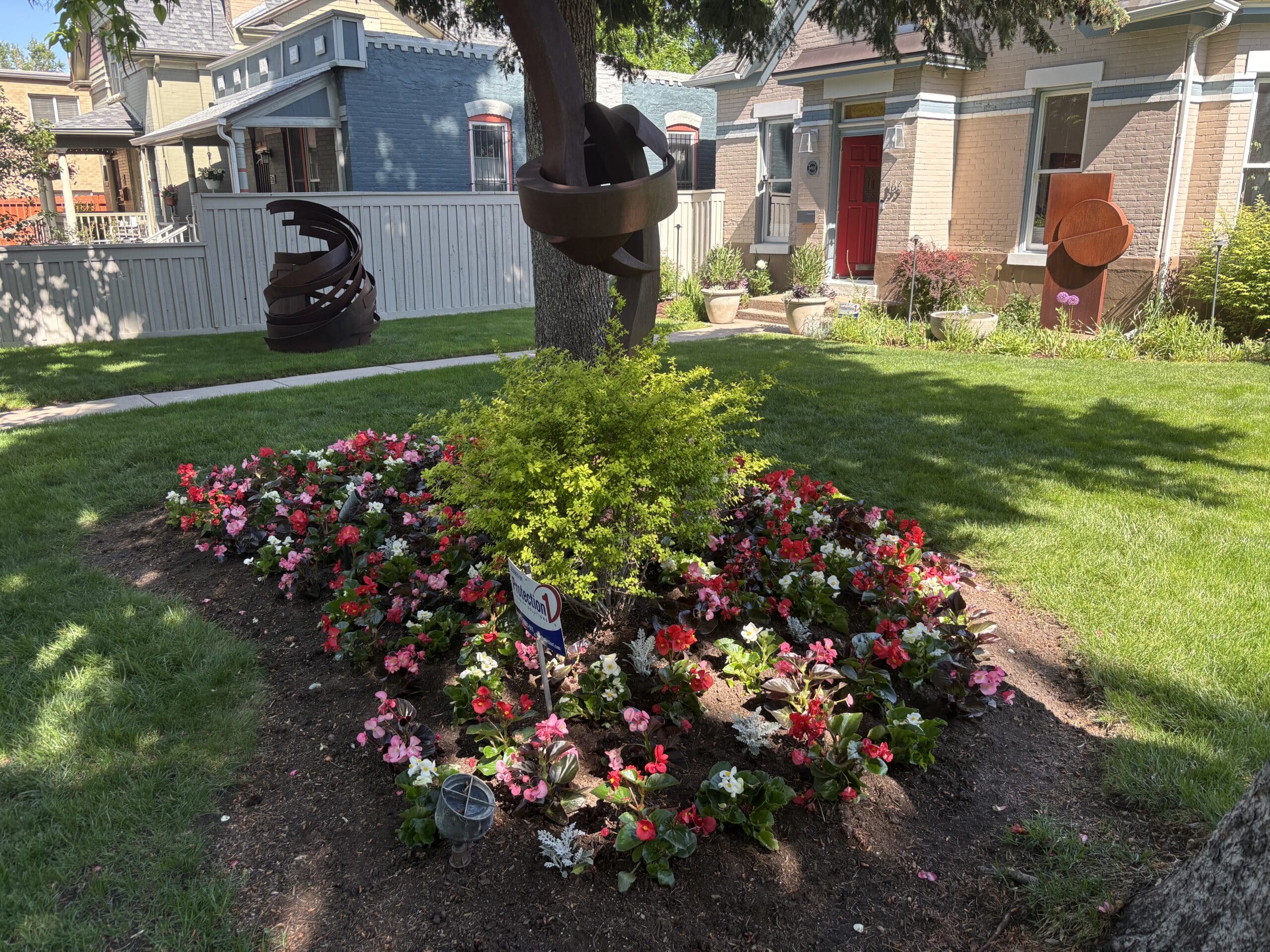 A plot of flowers in Chad and Christopher's Summer Garden Tour.