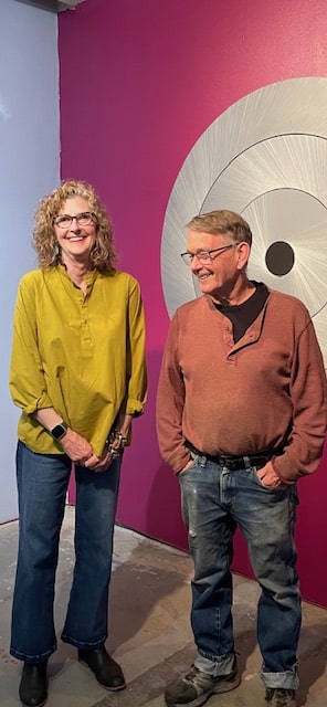 Amy Metier and Jeff Richards at Blue Silo Studios in June, 2025.