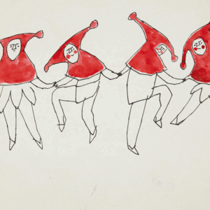 Image of Andy Warhol drawing for The Mad About Art Annual Member Holiday Event.