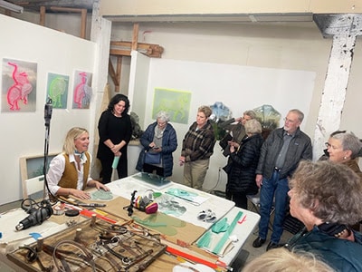 Maeve Eichelberger, Blue Silo Studios Visit
